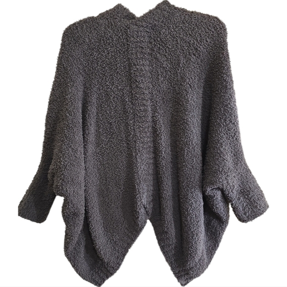 Barefoot Dreams CozyChic Shrug in Carbon Gray S/M Super Soft - Picture 5 of 9